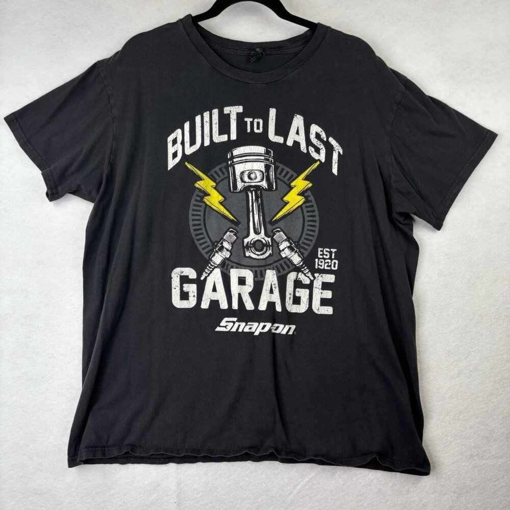 Built to Last Garage Est 1920 Snap On Tools XL Black T Shirt Built to Last